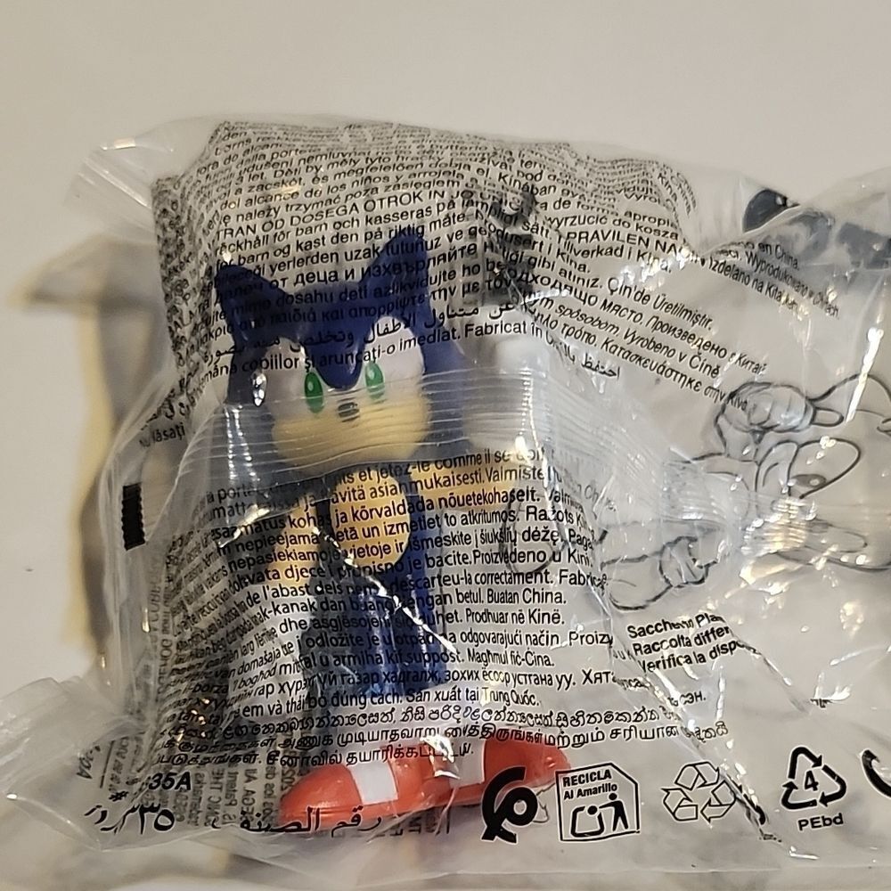Blue and Red Sonic the Hedgehog Toy